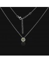 Conj.c/PERIDOTO de 5 mm  tipo Lady Di
