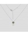 Conj.c/PERIDOTO de 5 mm  tipo Lady Di