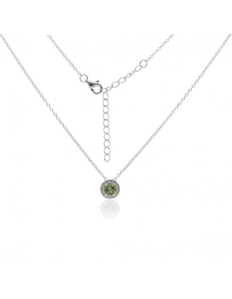 Conj.c/PERIDOTO de 5 mm  tipo Lady Di