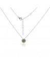 Conj.c/PERIDOTO de 5 mm  tipo Lady Di