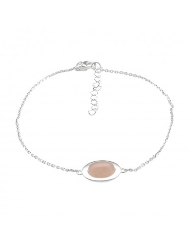 Pul c/ cuarzo rosa cabuchon de 6 x 8...