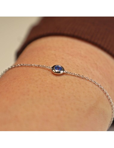 Pul. con zc azul oval  de 5mm en...