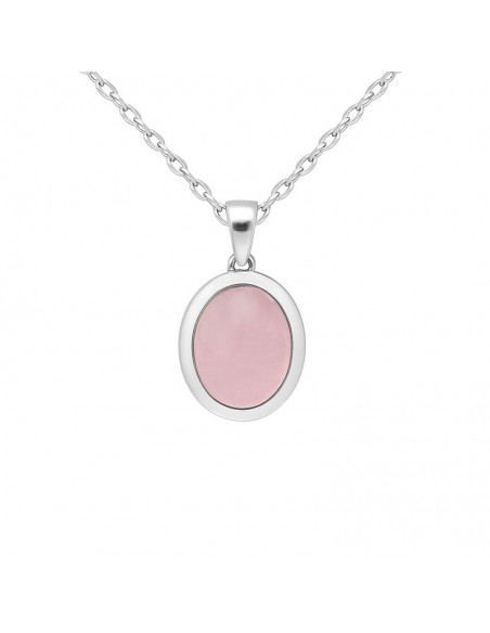 Con.c/cuarzo rosado cabuchon de 6 mm x 8 mm