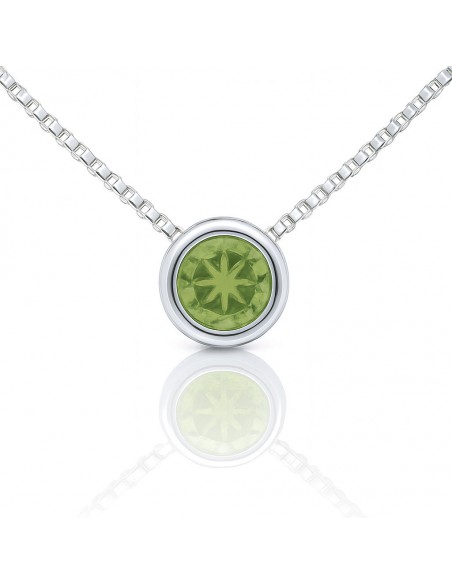 Con.punto de luz de 6 mm PERIDOTO ,largo total 42+5 cm