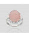 An. c/cuarzo rosado oval de 1.8 cm x 1.5 cm