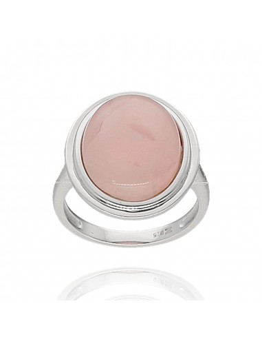 An. c/cuarzo rosado oval de 1.8 cm x...