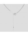 Collar de perlas de rio de 4 mm c/aros en el medio c/cierre irregular adelante (falso ) mosqueton at