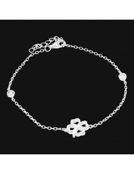 Pul. c/trebol en el centro y 2 piedras eng.ingles17 cm + ext.