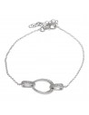 Pul.c/aplique de oval c/ argollas c/piedras 17cm +ext