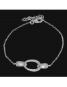 Pul.c/aplique de oval c/ argollas c/piedras 17cm +ext