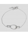 Pul.c/aplique de oval c/ argollas c/piedras 17cm +ext