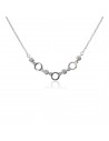 Conj.c/3 argollas separadas  rodinado por zc engarce ingles 42+3cm