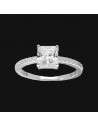 An.solitario engarce 4 puntos de 6mm x 6mm y zc en costado
