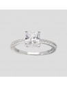 An.solitario engarce 4 puntos de 6mm x 6mm y zc en costado