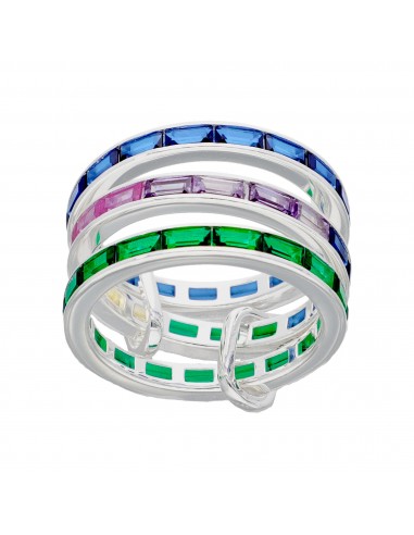 An.triple sinfin de colores unido por...