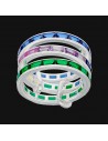 An.triple sinfin de colores unido por argolla
