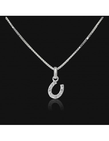 Conj. Herradura con piedras engarce...