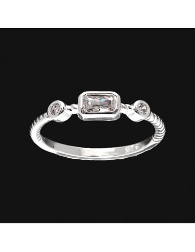 An. Con piedra rectangular central y...