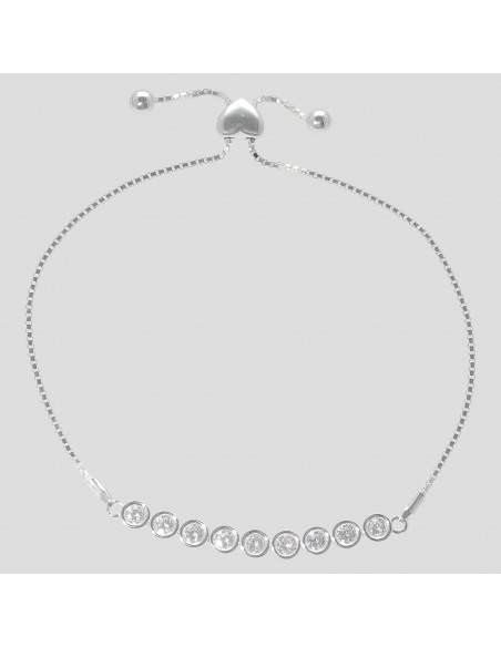 Pul. con piedras y cierre ajustable c/corazon