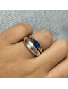 An. c/ piedra semilla azul  de 5mm x 10 mm