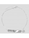 Pul. De identidad para niña con corazon con zc granito - 18cm