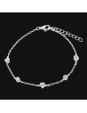 Pul. Tipo forcesita con mini corazones y zc engarce ingles piedra - 18cm