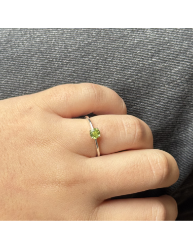 An solitario c/peridoto engarse 4...