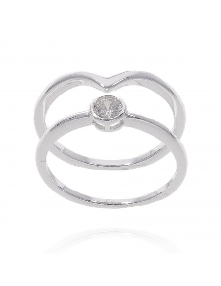 An. Doble 1 valentino s/piedras y 1 solitario eng. Ingles