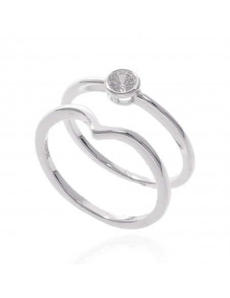 An. Doble 1 valentino s/piedras y 1 solitario eng. Ingles