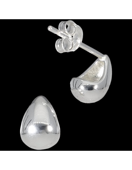 Torn. Tipo lagrima de plata s/ piedras