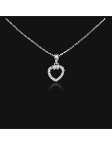 Conj. Corazon calado con zc y corazones arriba sin  9mm + argoll