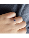 An. tipo solitario c/piedra azul