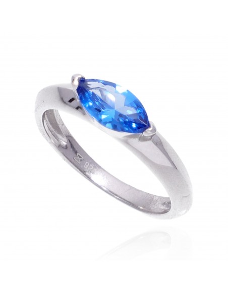 An. c/ piedra semilla azul  de 5mm x 10 mm