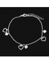 Pul. Tipo forcesita con corazones sin piedra - 18cm