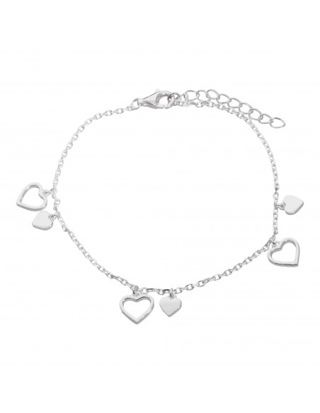 Pul. Tipo forcesita con corazones sin piedra - 18cm