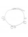 Pul. Tipo forcesita con corazones sin piedra - 18cm