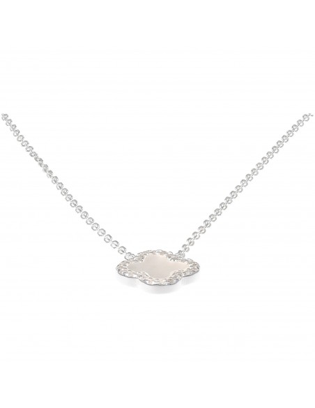 Conj. Con dije tipo flor Van Cleef c/zc y nacar