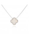 Conj. Con dije tipo flor Van Cleef c/zc y nacar