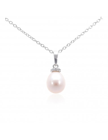 Collar de perla 8-8.5 mm con detalles...