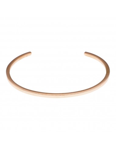 Brazalete en acero con baño en oro...