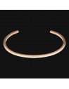 Brazalete en acero con baño en oro rosado JACQUES LEMANS