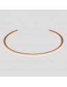 Brazalete en acero con baño en oro rosado JACQUES LEMANS