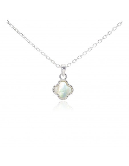 Conj. Dije tipo flor Van Cleef c/ nacar