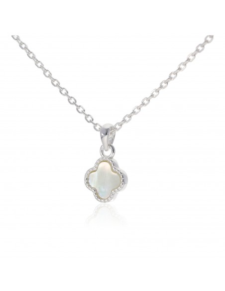 Conj. Dije tipo flor Van Cleef c/ nacar