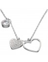 Conj. Tipo collar c/ corazones y zc red.engarce ingles