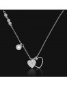 Conj. Tipo collar c/ corazones y zc red.engarce ingles