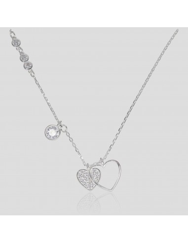 Conj. Tipo collar c/ corazones y zc...