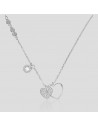 Conj. Tipo collar c/ corazones y zc red.engarce ingles