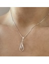 Conj .c/dije gota entrelazada c/piedra