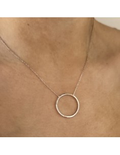 Collar c/circulo c/ piedras 2